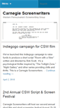 Mobile Screenshot of carnegiescreenwriters.com
