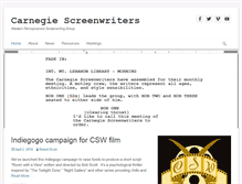 Tablet Screenshot of carnegiescreenwriters.com